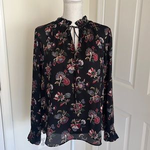 Ann Taylor Tie Neck Blouse